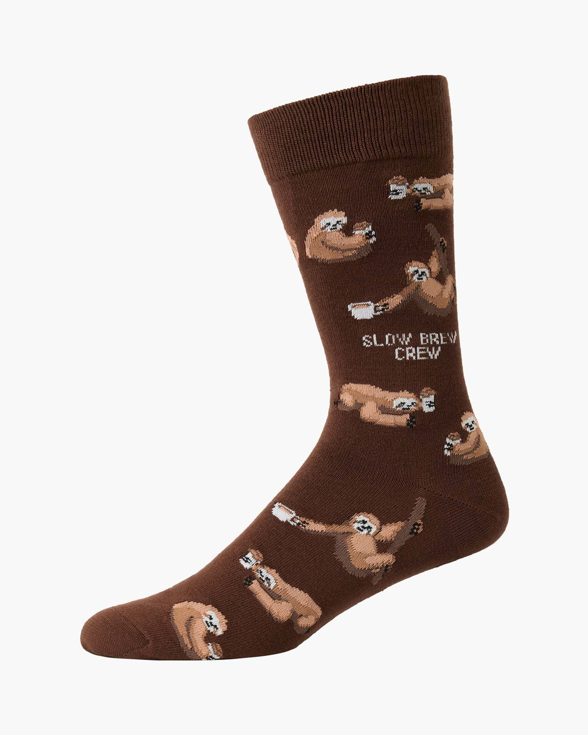 Mens Slow Brew Crew Bamboo Sock