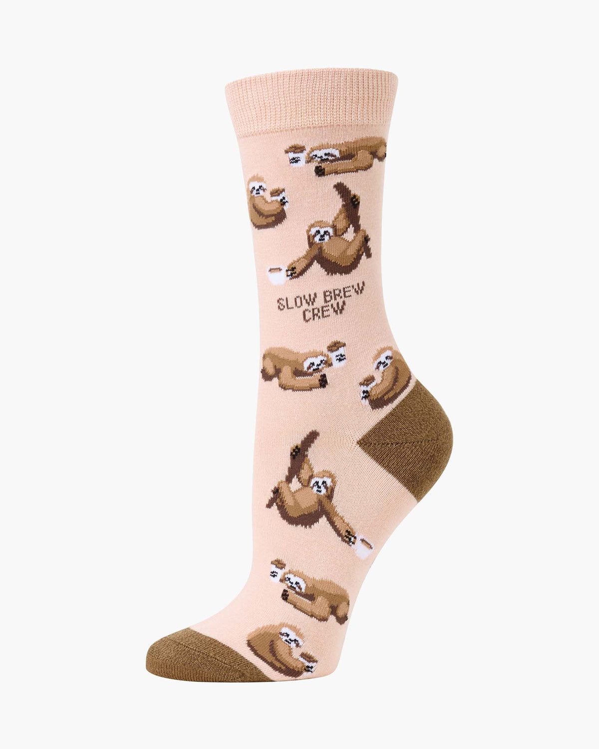 Womens Slow Brew Crew Bamboo Sock