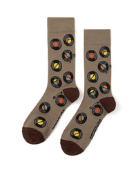 Mens Spin It Vinyl Bamboo Sock