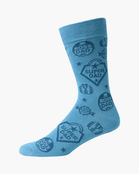 Mens Super Dad Bamboo Sock