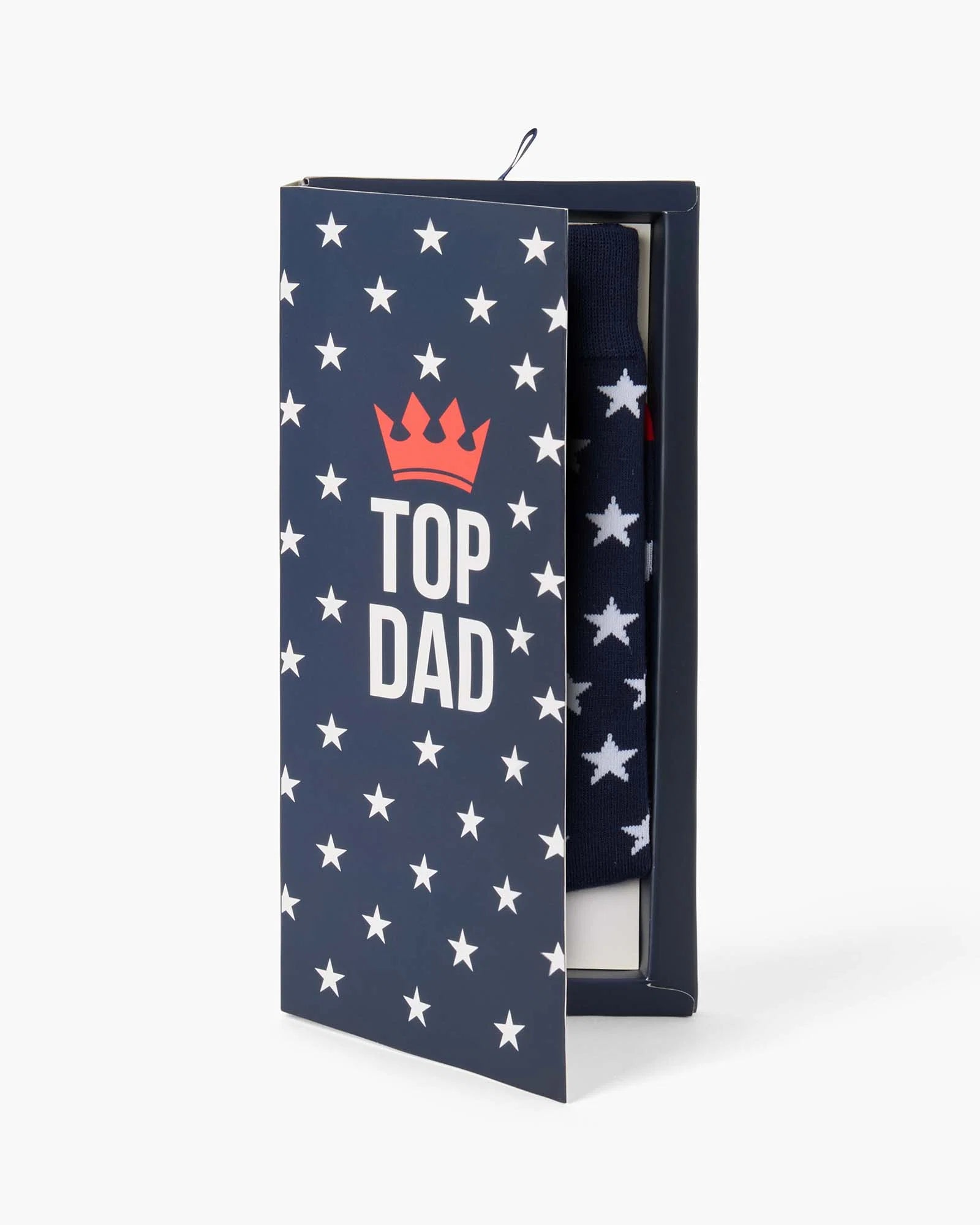Mens Top Dad Stars Bamboo Sock Card
