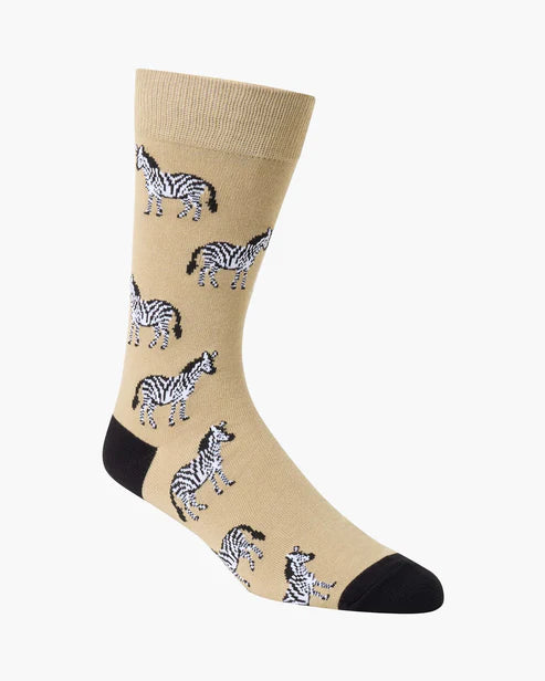 Zebra | Mens Bamboo Sock