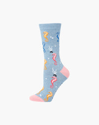 Womens Seahorse Magic Bamboo Sock