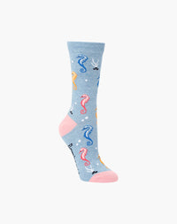 Womens Seahorse Magic Bamboo Sock