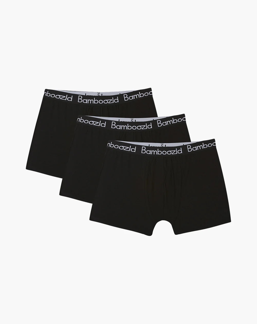 Mens Comfy Bamboo 3pk Trunks | Black
