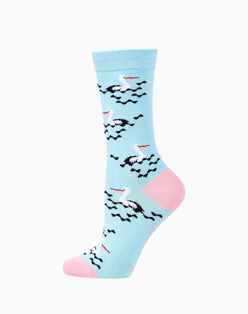 Pelican Blue | Women's Bamboo Socks