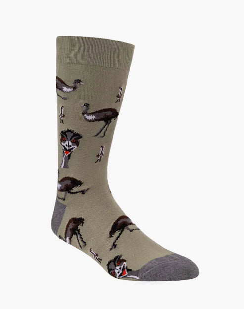 Eddie Emu Bamboo Sock | Mens