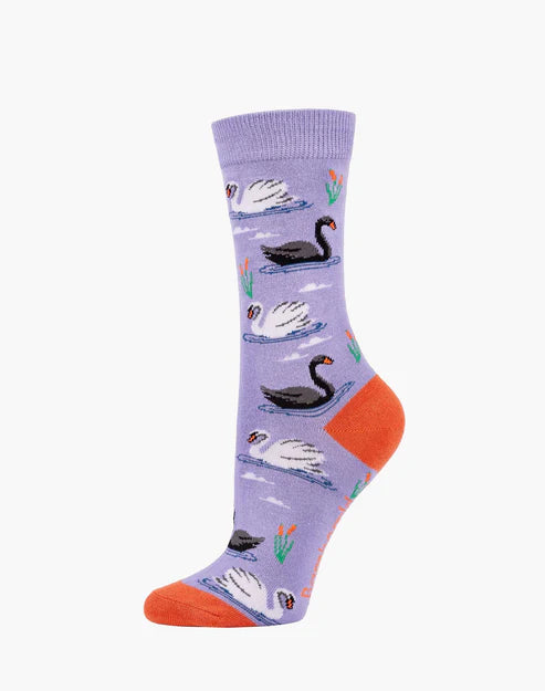 Swan | Womens Bamboo Sock