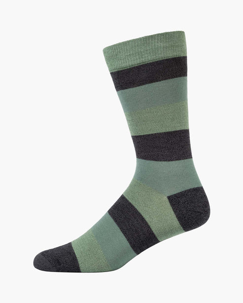 Mens Bold Stripe Bamboo Sock