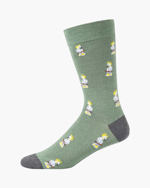 Comfort Cockatoo | Men's Bamboo Sock