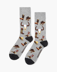 Cowboy Boots & Spurs | Men's Bamboo Sock