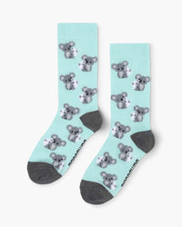 Fluffy Koala & Mini | Women's Bamboo Sock