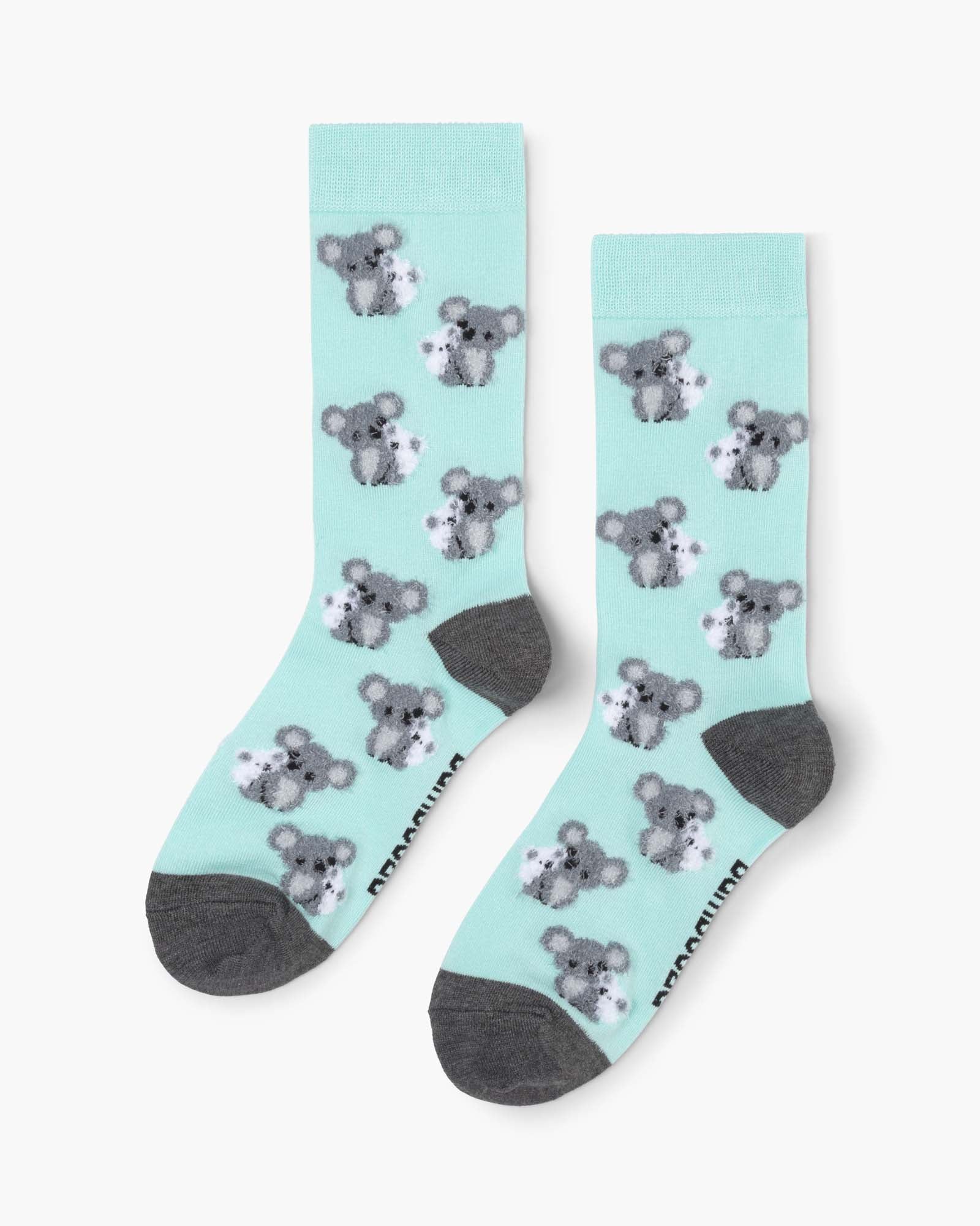 Fluffy Koala & Mini | Women's Bamboo Sock