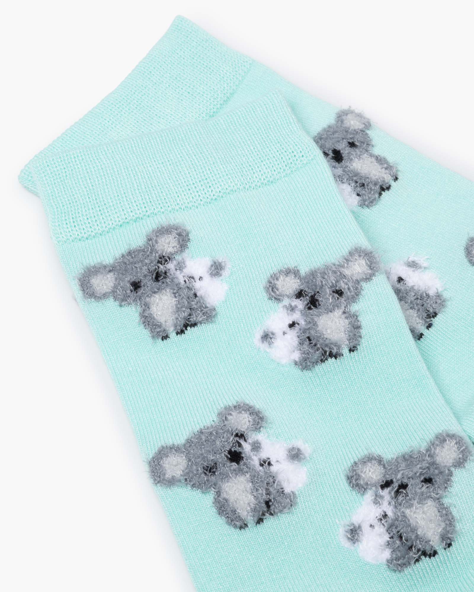 Fluffy Koala & Mini | Women's Bamboo Sock