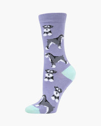 Fluffy Schnauzer | Women's Bamboo Sock