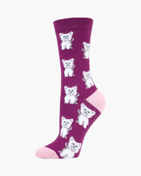 Fluffy Terrier | Women's Bamboo Sock