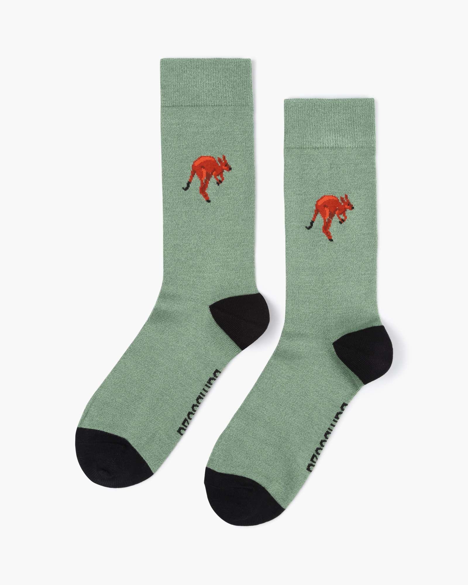 Jacquard Kangaroo | Men's Bamboo Sock