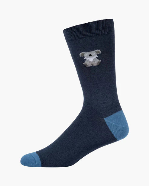 Jacquard Koala | Men's Bamboo Sock