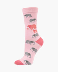 Pink Elephant | Women's Bamboo Sock