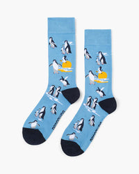 Sunset Penguins | Men's Bamboo Sock