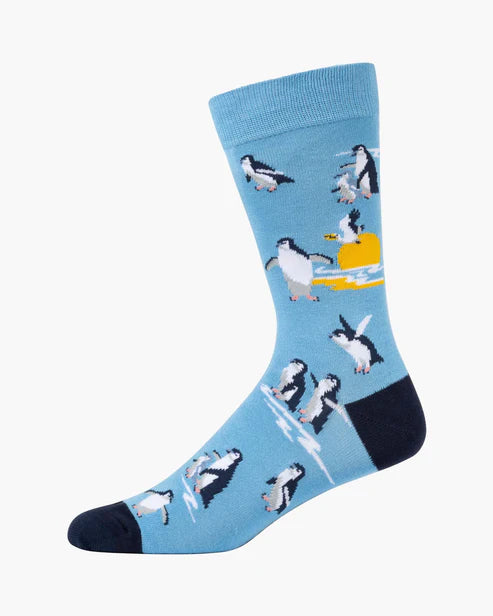 Sunset Penguins | Men's Bamboo Sock