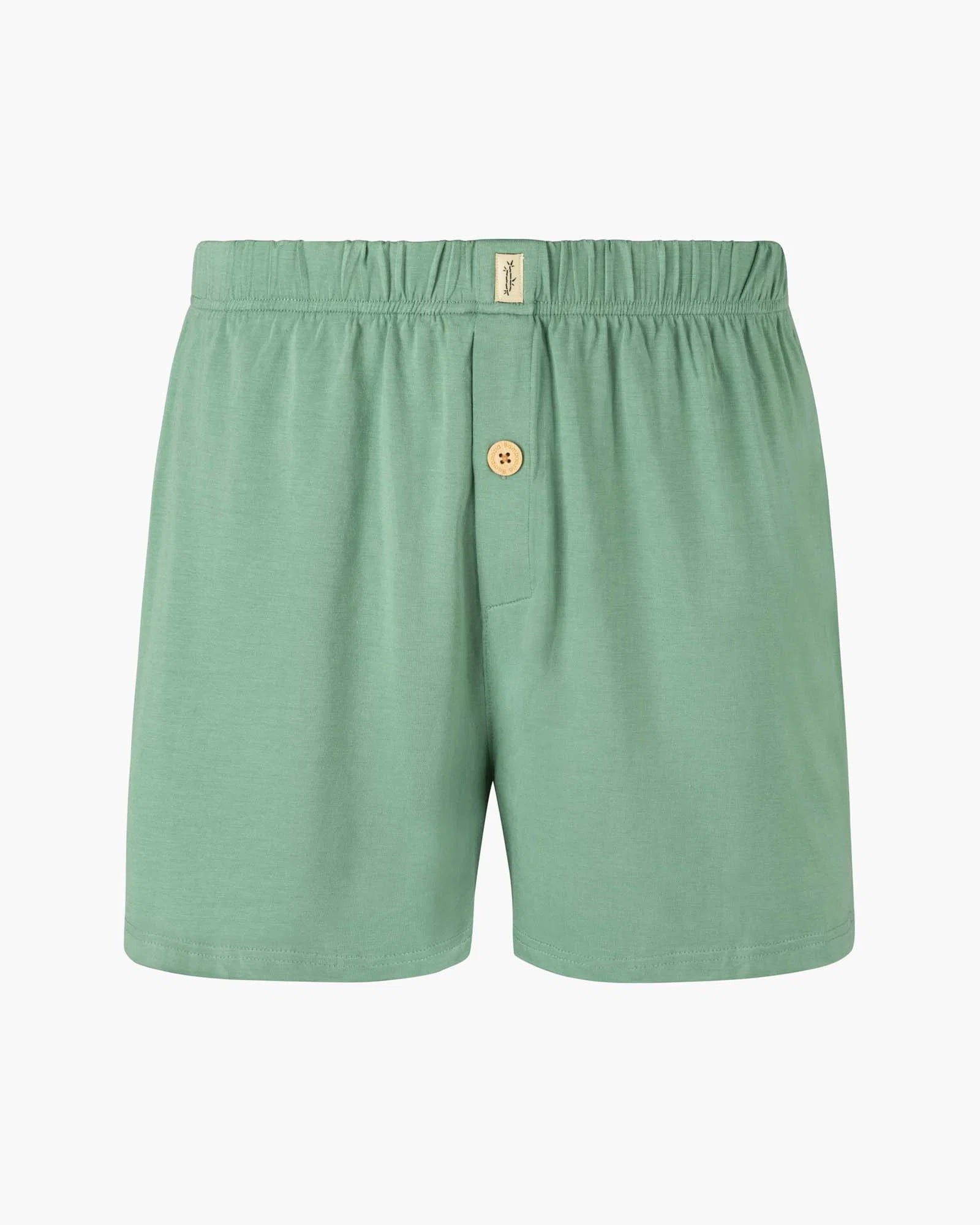 Mens Bamboo Jersey Boxer Short Sage