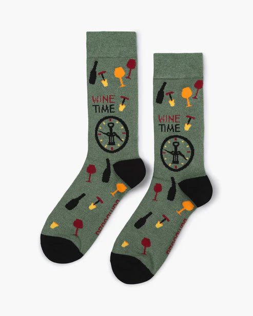 Time To Wine Down | Men's Bamboo Sock
