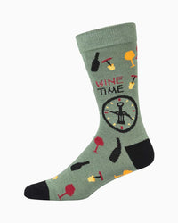 Time To Wine Down | Men's Bamboo Sock