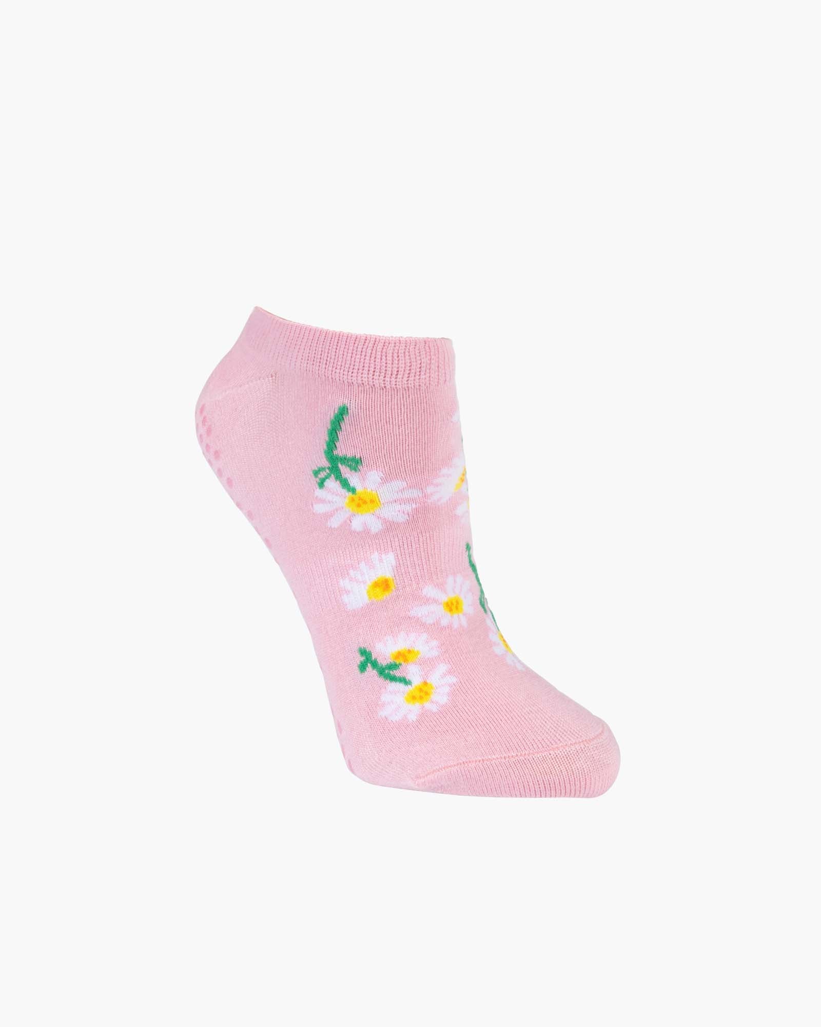 Yoga Daisies | Women's Grip Ankle Sock