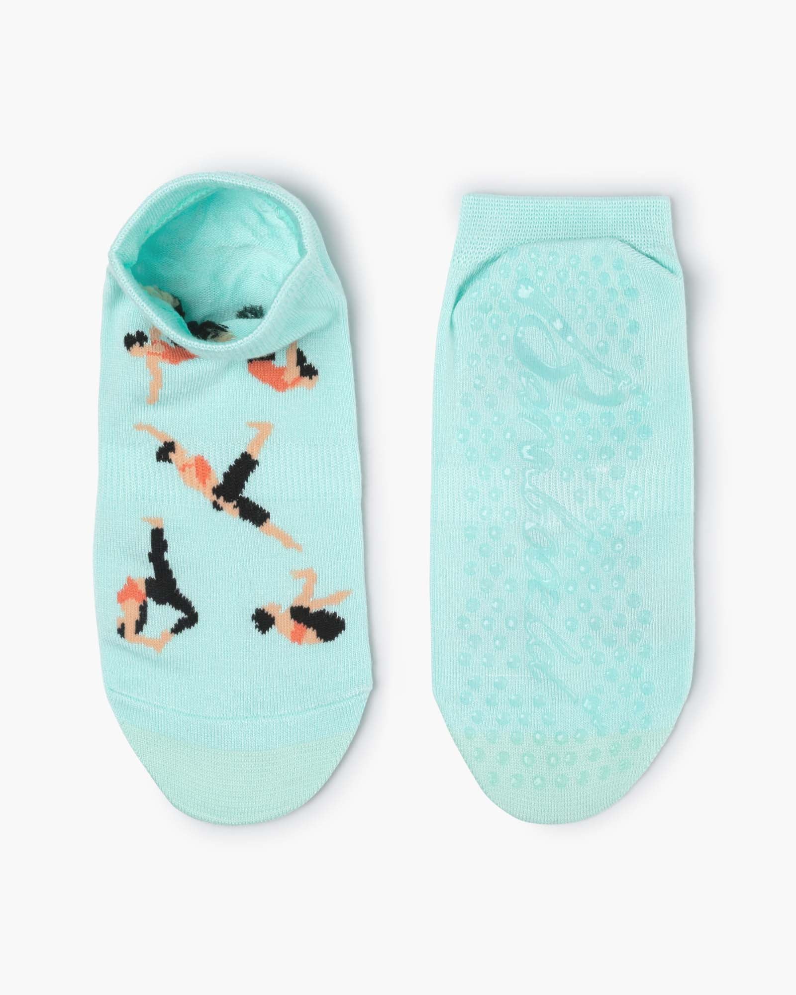 Yoga Poses | Women's Grip Ankle Sock