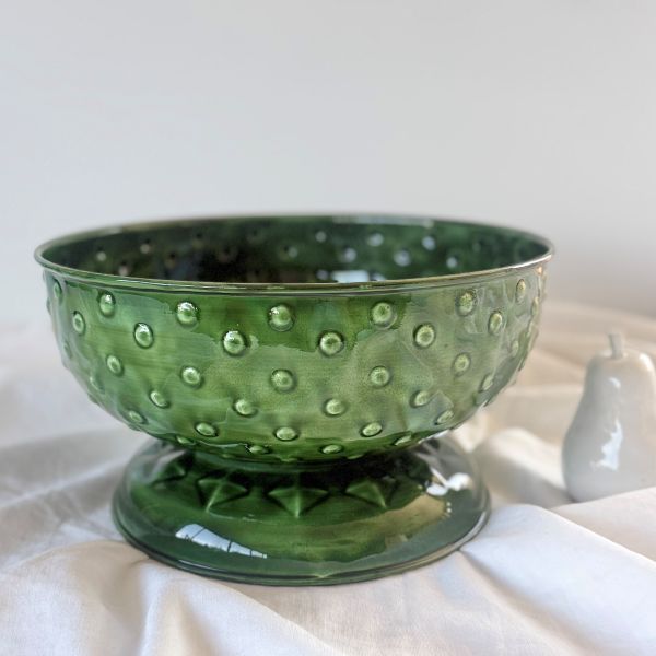 Wash Pedestal Spot Bowl | Green