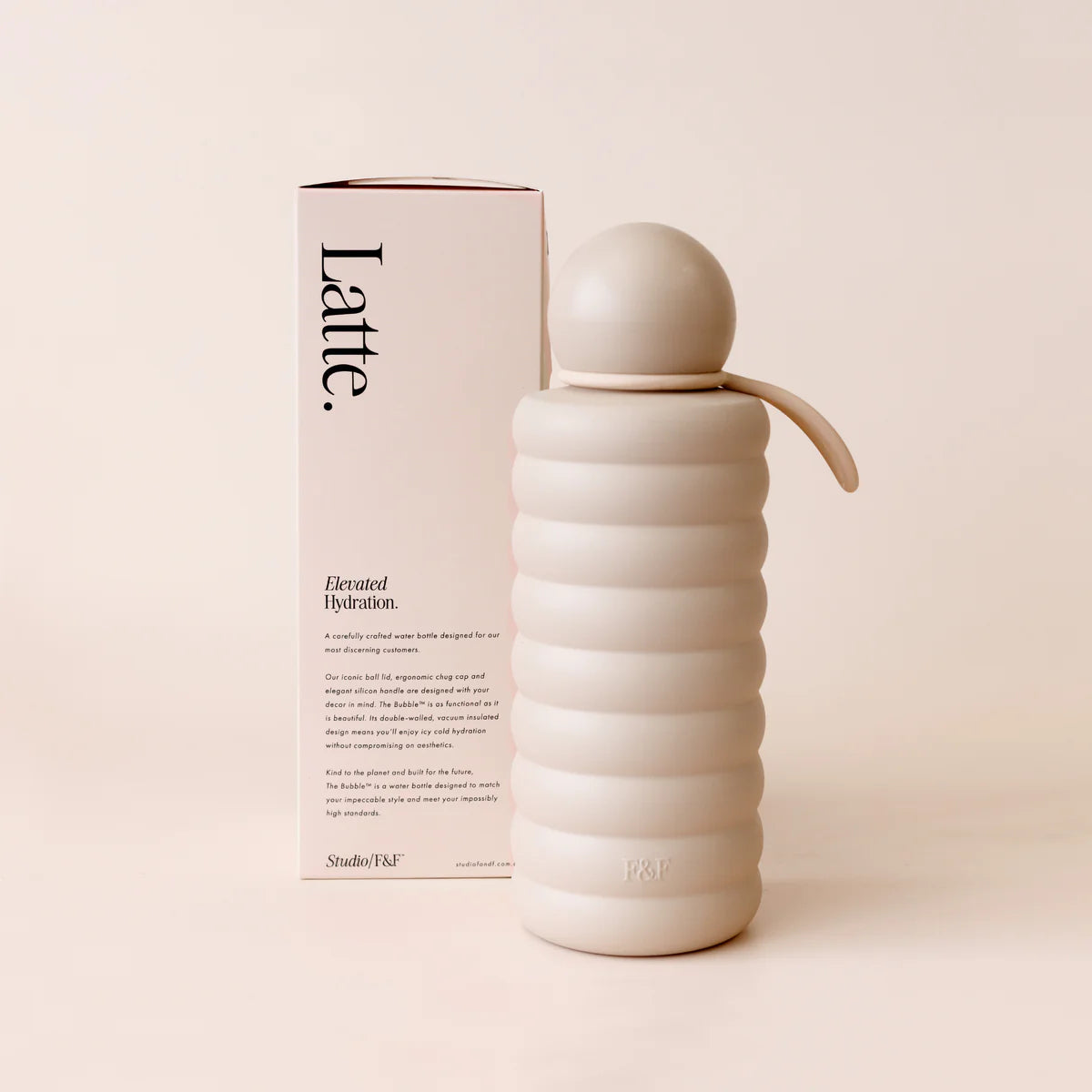 Bubble Reusable Water Bottle 700ml Latte