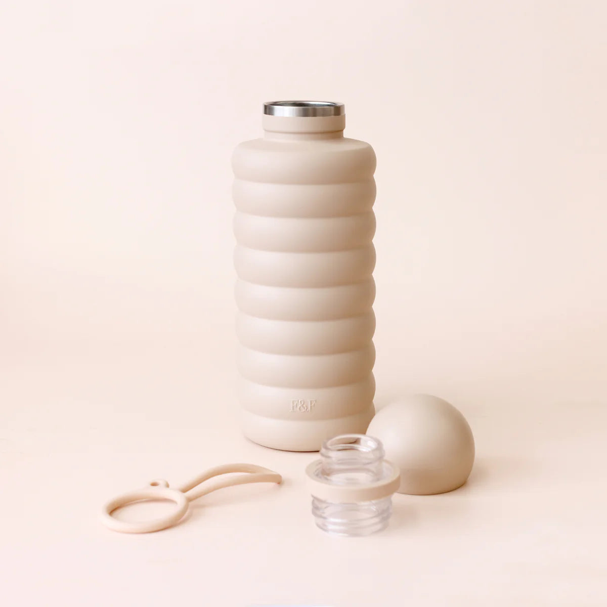 Bubble Reusable Water Bottle 700ml Latte