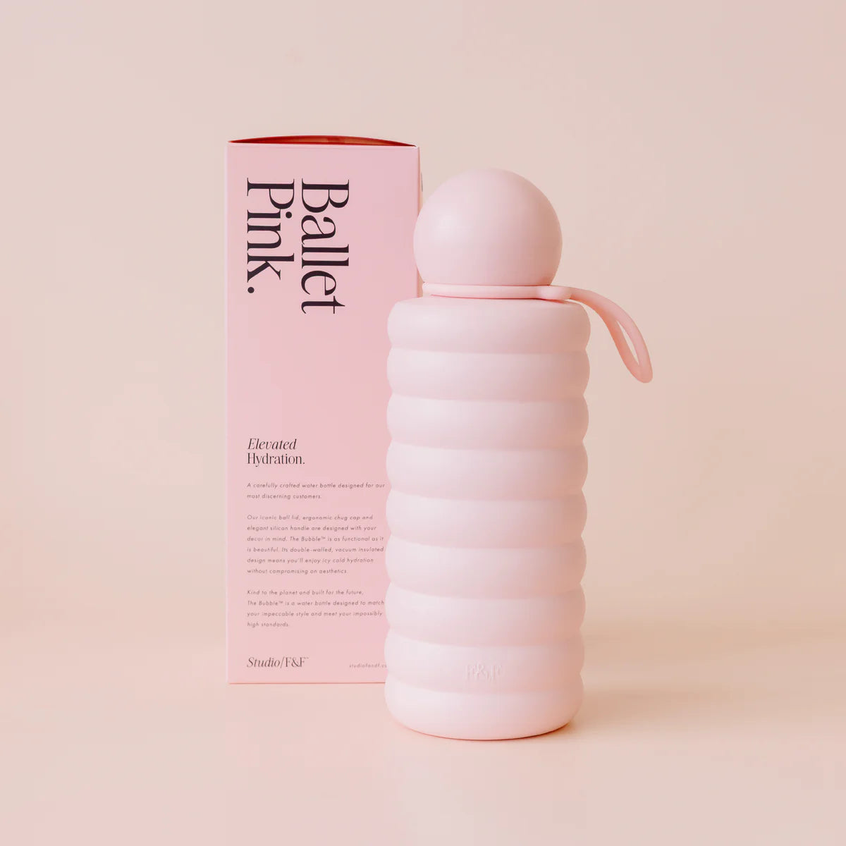 Bubble Reusable Water Bottle 700ml | Ballet Pink
