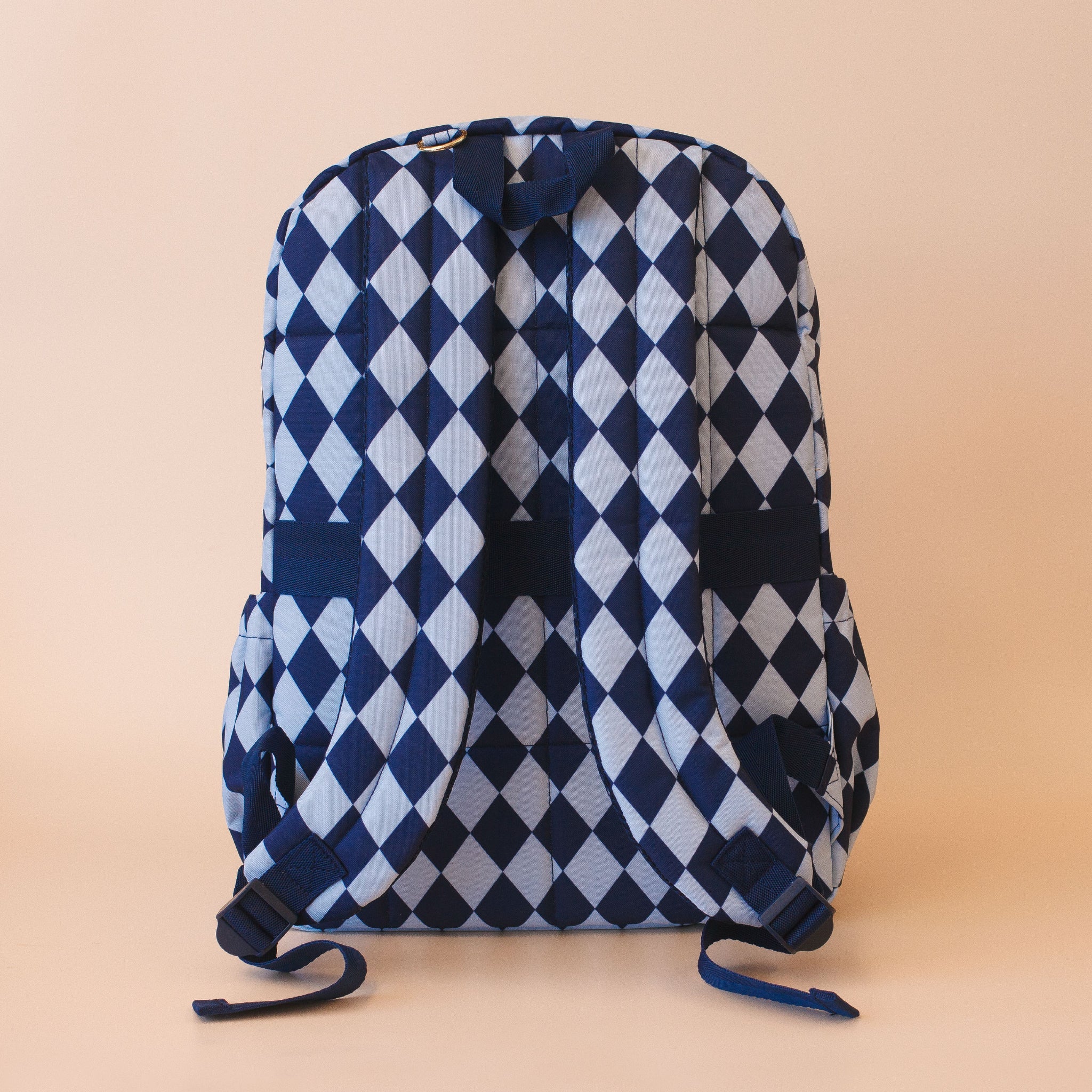 Navy Diamonds Backpack