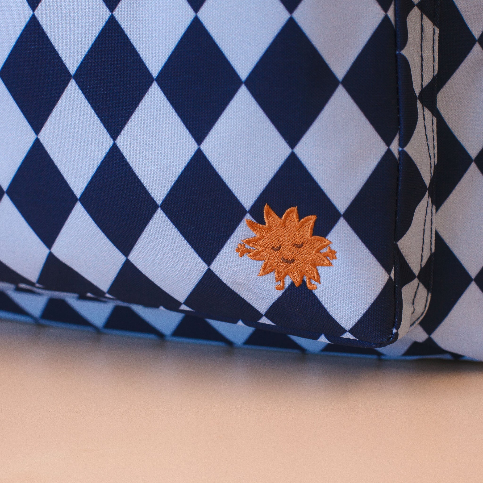 Navy Diamonds Backpack