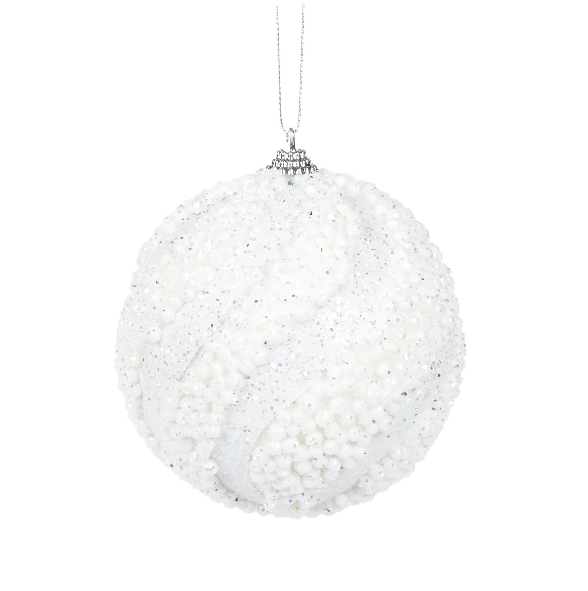White Bubbles Bauble