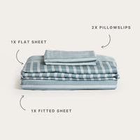 100% Organic Bamboo Sheet Set | Bay Stripe