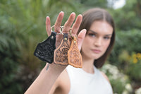 Tooling Leather Cattle Tag Keyring