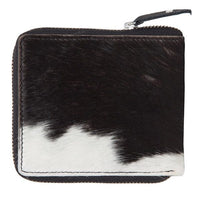 Alex | Cowhide Small Zippered Unisex Wallet