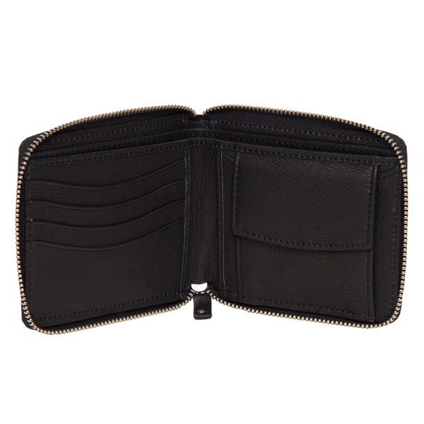 Alex | Cowhide Small Zippered Unisex Wallet