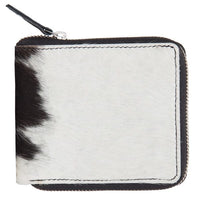 Alex | Cowhide Small Zippered Unisex Wallet