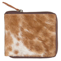 Alex | Cowhide Small Zippered Unisex Wallet