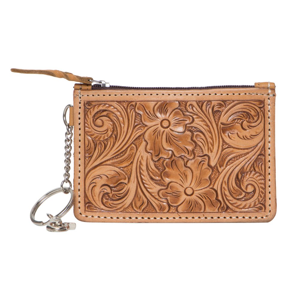 Tacna Tooling Leather Key / Card Purse