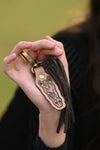 Tooling Leather Horse Keyring