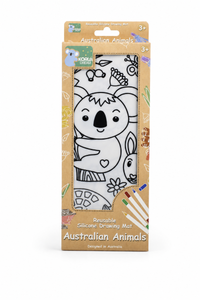 Reusable Silicone Drawing Mat | Australian Animals