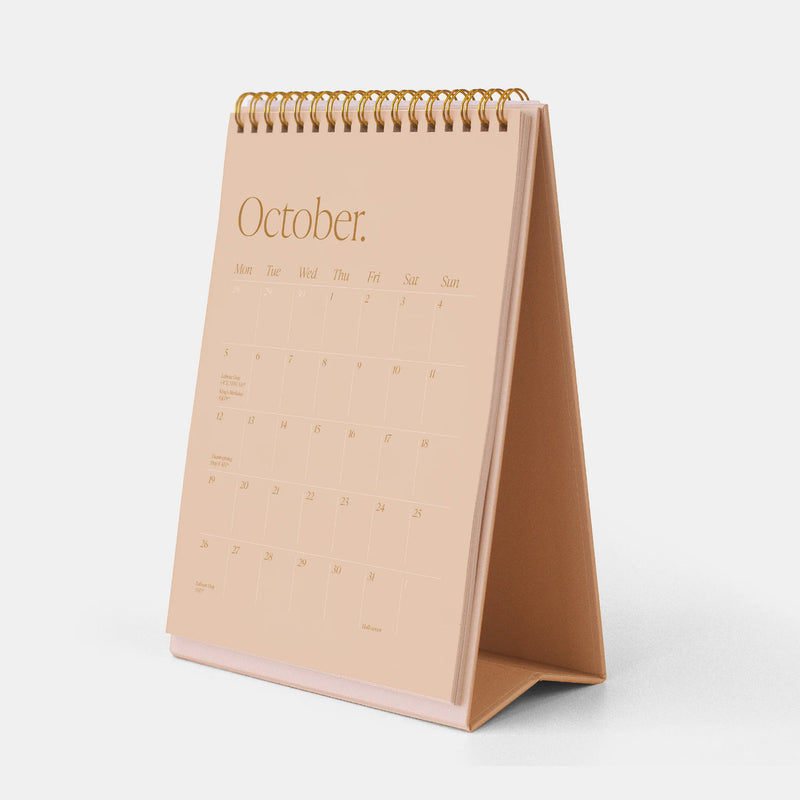 2026 Minimal Desk Calendar