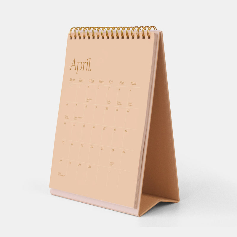 2026 Minimal Desk Calendar