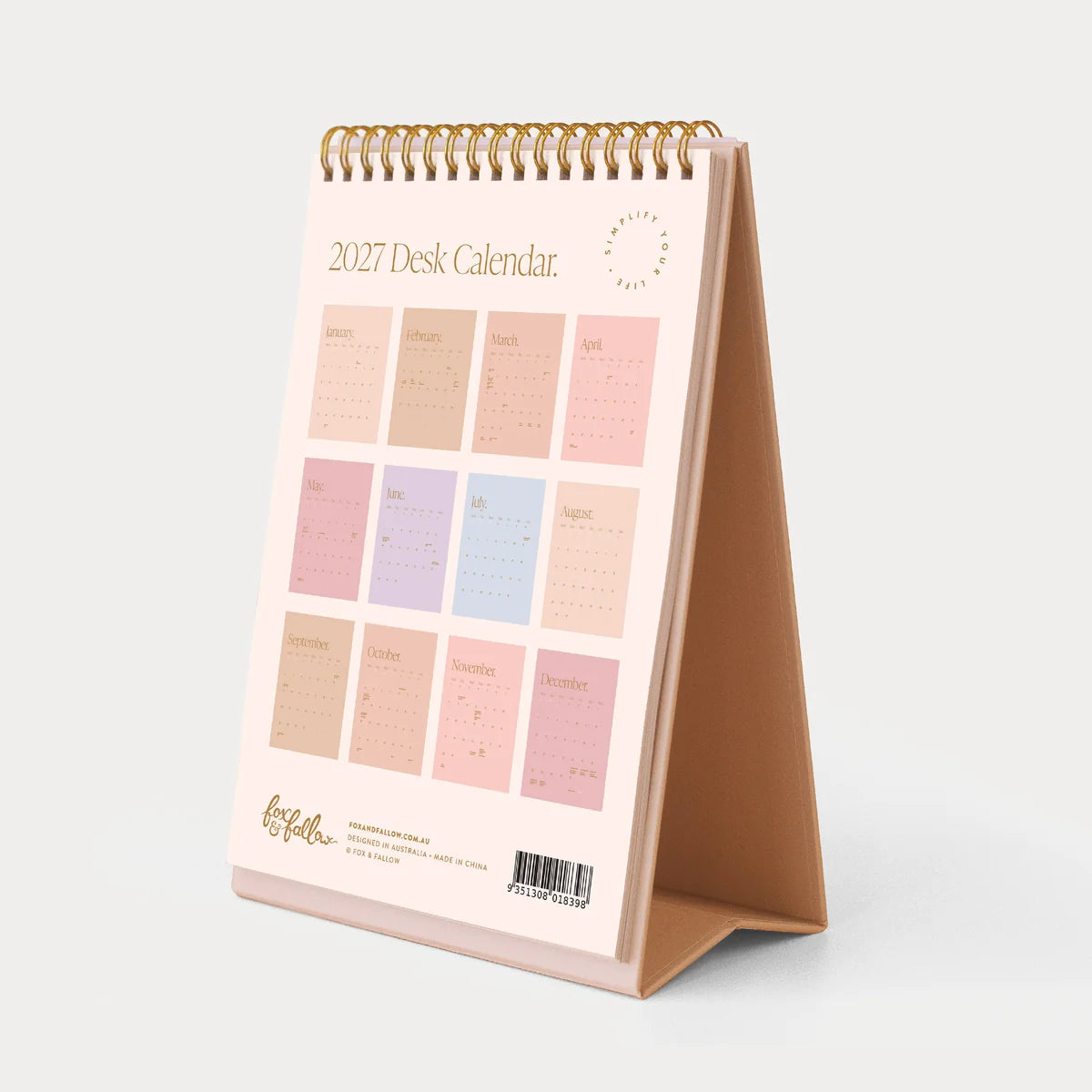 2027 Desk Calendar