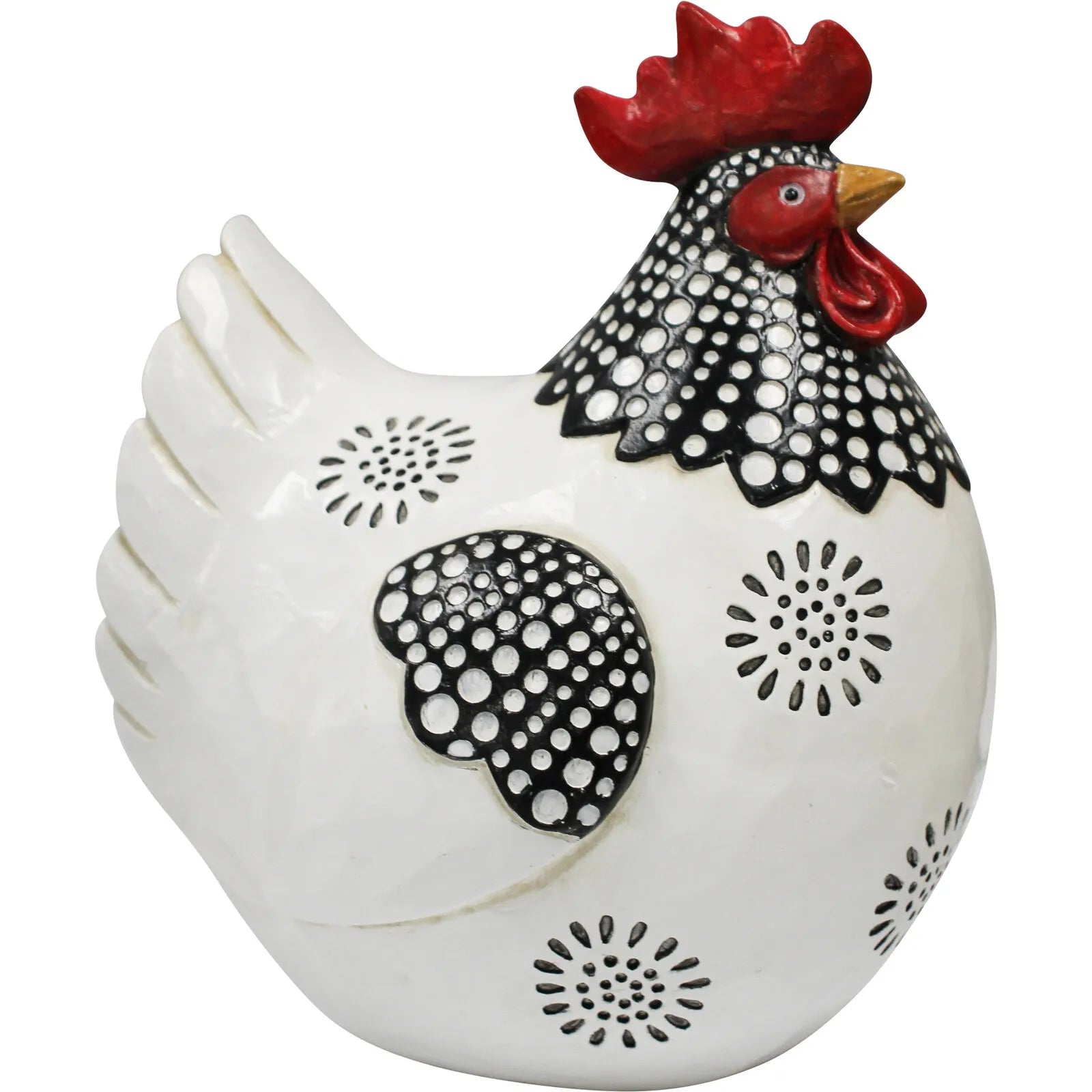 Sitting Chicken Black & White
